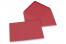 Enveloppes colorées pour cartes de voeux - rouge, 125 x 175 mm | Paysdesenveloppes.fr