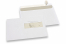 Enveloppes pour imprimante laser, 162 x 229 mm (C5), fenêtre à droite 40 x 110 mm, position de la fenêtre à 15 mm du droite et à 72 mm du bas | Paysdesenveloppes.fr