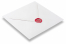 Sceaux en cire - Coeur sur l'enveloppe | Paysdesenveloppes.fr