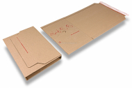 Emballages livres sont livrés à plat - marron | Paysdesenveloppes.fr