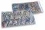 Enveloppes aluminium métallisées colorées - argent holographique 114 x 229 mm | Paysdesenveloppes.fr
