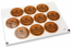 Pastilles adhésives thème communion - mi primera comunión marron avec la guirlande noire | Paysdesenveloppes.fr