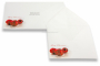 Enveloppes de Noël - Boules rouges