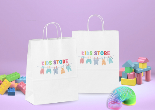  Sacs papier kraft avec anses rondes | Paysdesenveloppes.fr