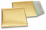 Enveloppes à bulles ECO métallique - or 165 x 165 mm | Paysdesenveloppes.fr