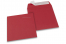 Enveloppes papier colorées - Rouge foncé, 160 x 160 mm | Paysdesenveloppes.fr