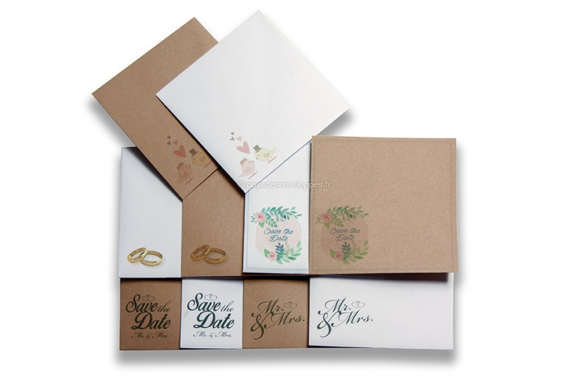 Enveloppe colorée petites enveloppes artisanales p – Grandado