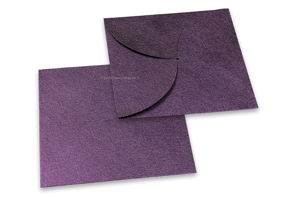 Enveloppe cadeau forme fleur - Violet 