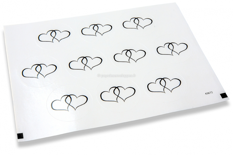 1 Sac/20 Feuilles De Papier D'emballage Imprimé cœur D'amour Pour