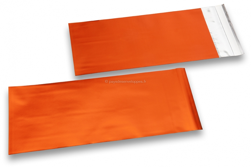 Enveloppe Orange Rabat Droit, 110 X 220 Mm