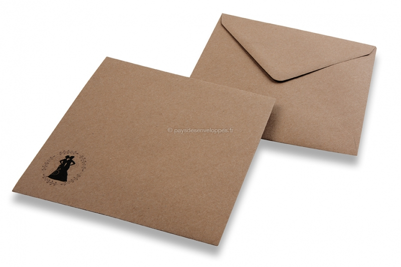 25 enveloppes kraft, enveloppes C5 de grande taille, enveloppes dinvitation  de mariage A5, enveloppes écologiques en papier recyclé de qualité  supérieure -  France