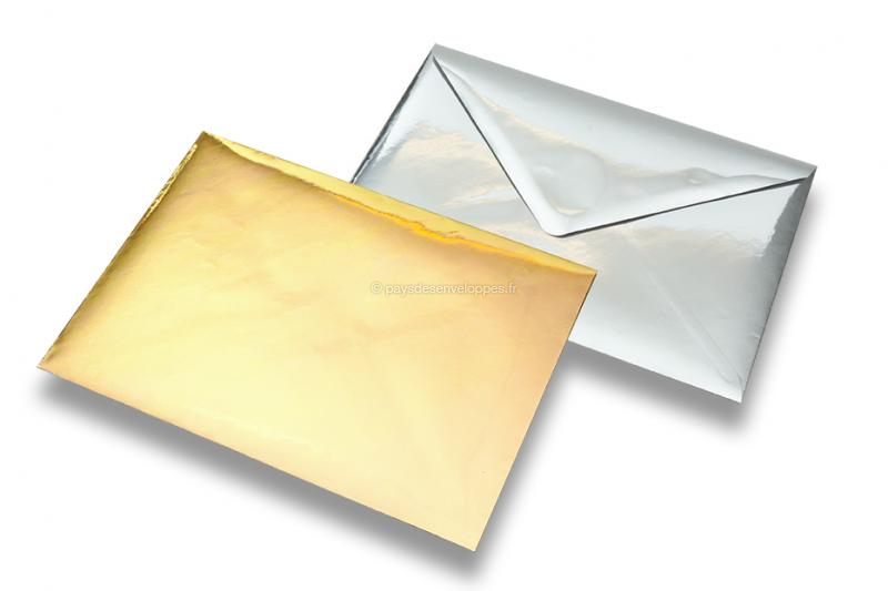 Enveloppes métallisées brillantes