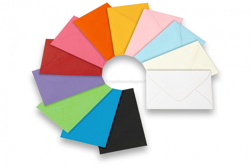 Mini-enveloppes colorées