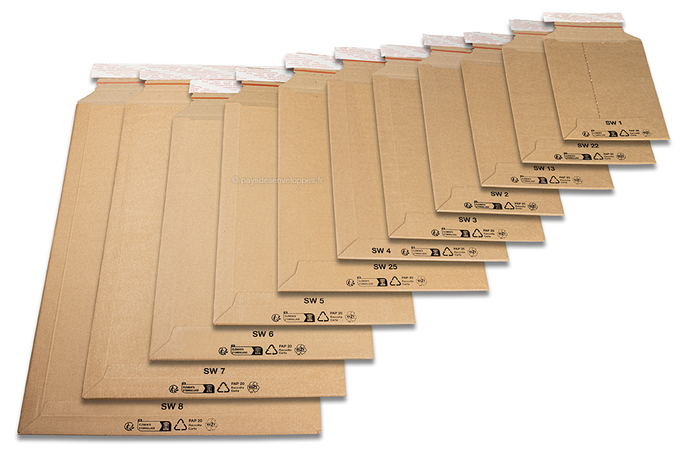 Enveloppes carton ondulé