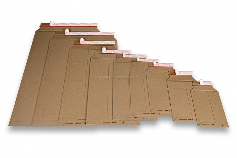 Colis Parfait pour Emballage Pochette Emballages d'Expédition en Carton Ondulé Lot de 100 Enveloppes XS 210X150X60 Boxmarket 