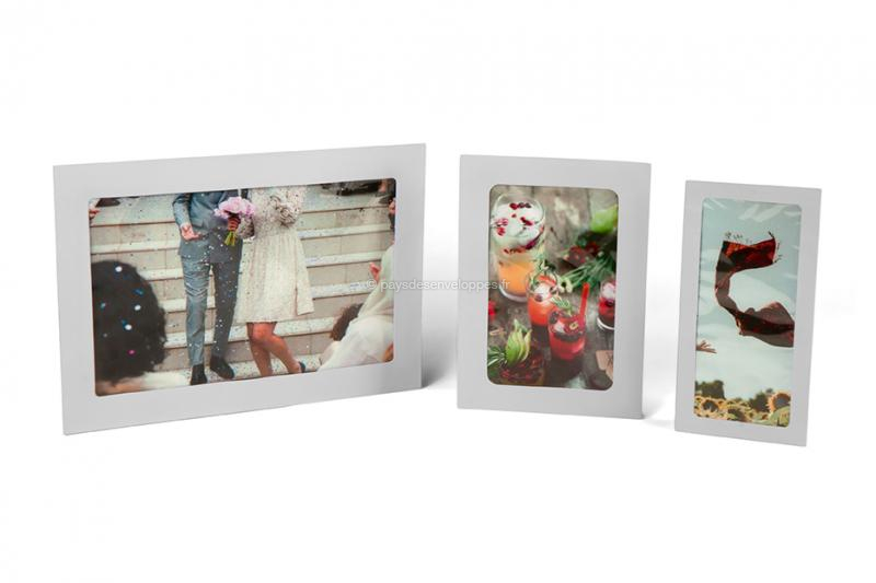 Enveloppes à fenêtre panoramique (illustration avec photo)