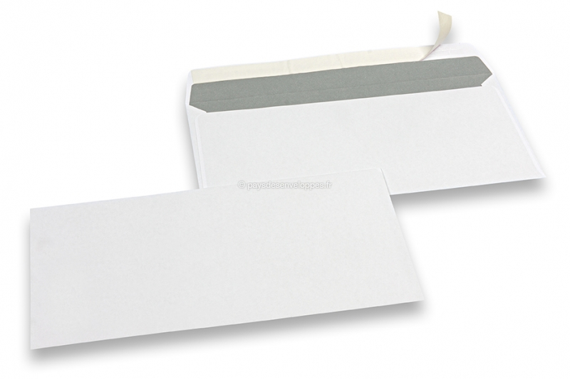 Enveloppes - Blanc ~110 x 220 mm (DL), 75 g/qm Offset