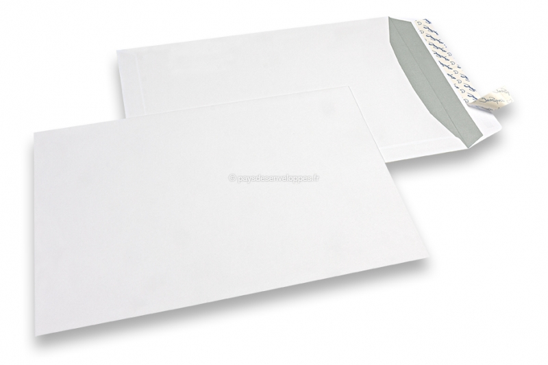 Enveloppes blanches - Blanc - A4 - Sans fenêtre