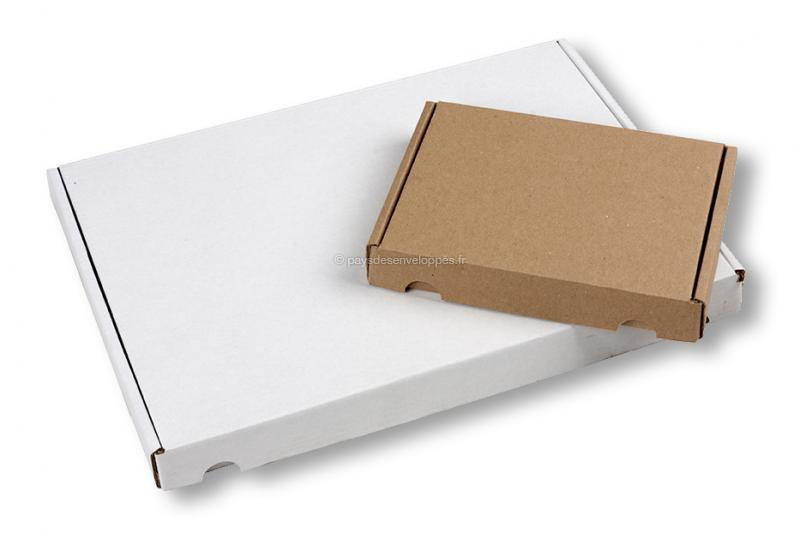 Boîte carton extra-plate 16,5 x 12,5 x 2 cm A6 expédition, brun - GB