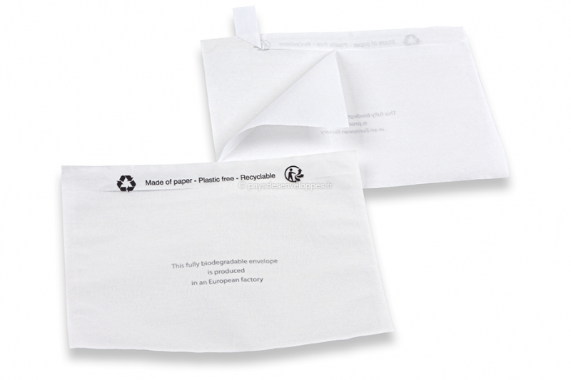 Commander enveloppes porte-documents en papier kraft avec fermeture à rabat