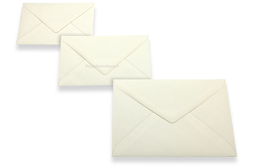Enveloppes crème pour cartes de voeux