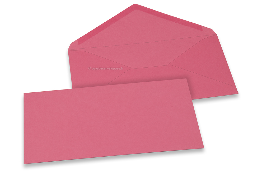 Enveloppes colorées pour cartes de voeux - rose, 110 x 220 mm