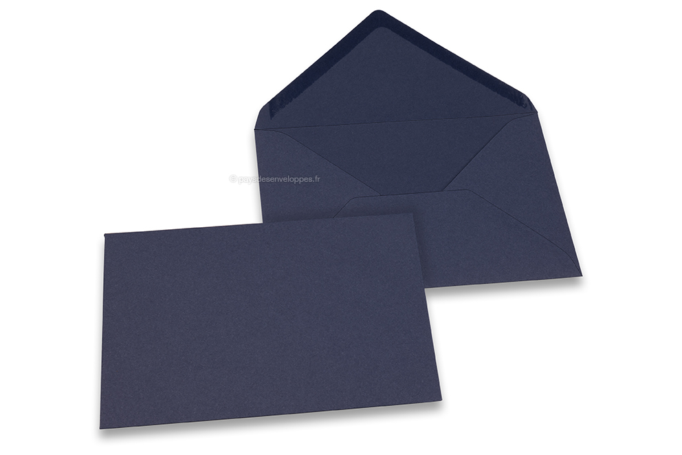 Enveloppes colorées pour cartes de voeux - bleu foncé,, 114 x 162 mm