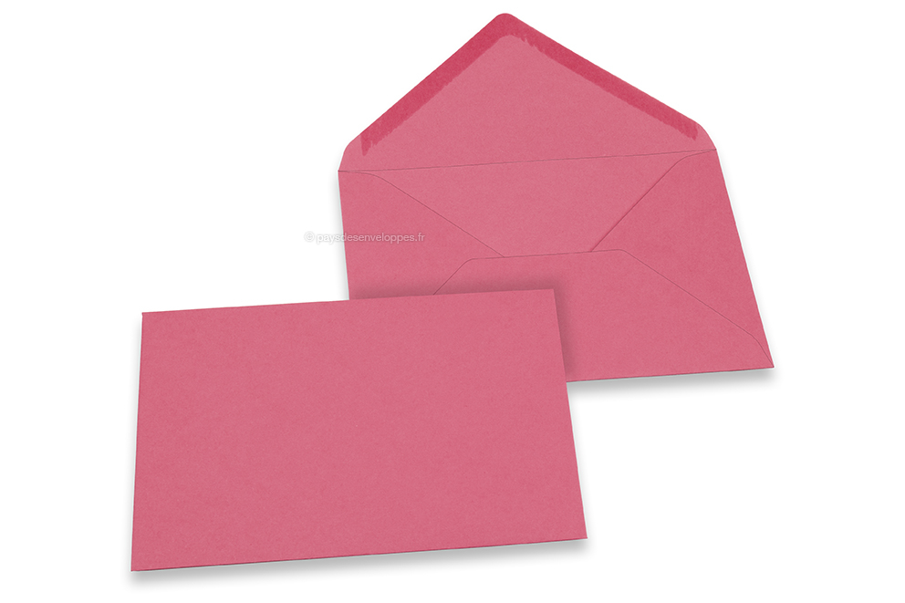 Enveloppes colorées pour cartes de voeux - rose, 114 x 162 mm