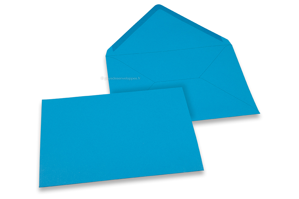 Enveloppes colorées pour cartes de voeux - bleu océan, 162 x 229 mm