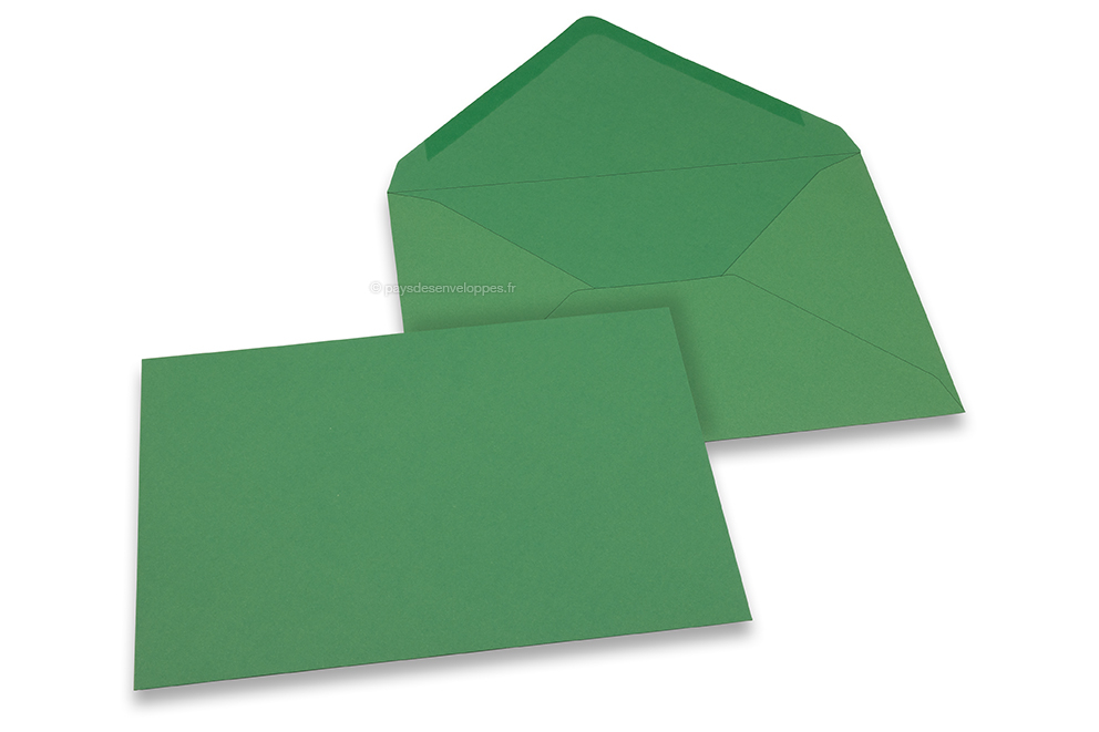 Enveloppes colorées pour cartes de voeux - vert foncé, 162 x 229 mm