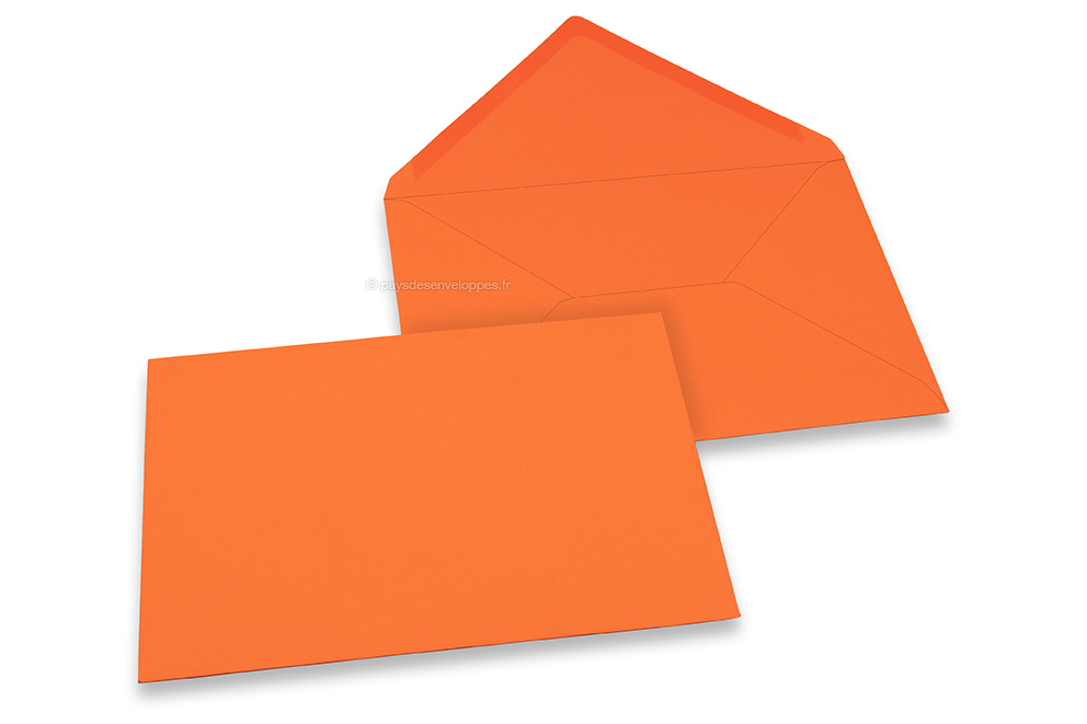 Enveloppes colorées pour cartes de voeux - orange, 162 x 229 mm