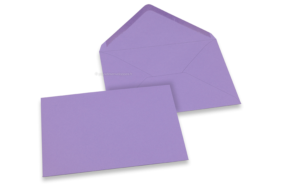 Enveloppes colorées pour cartes de voeux - violet, 125 x 175 mm