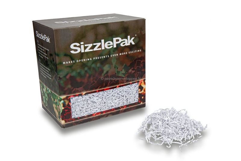Frisure de Calage SizzlePak - Blanc (1,25 kg), 80 grs. papier