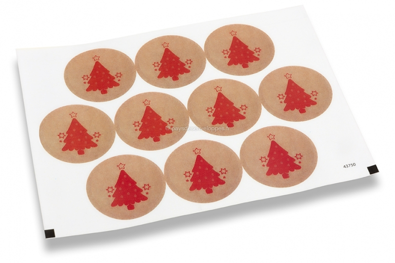 Set de 10 cartes de Noël Sapin de Noël - 10 motifs différents, avec  enveloppe, 10 pièces