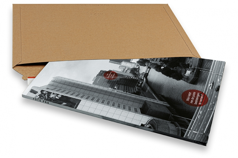 Enveloppe carton B-Box 7 MARRON format 320x455 mm - par 5 - RETIF