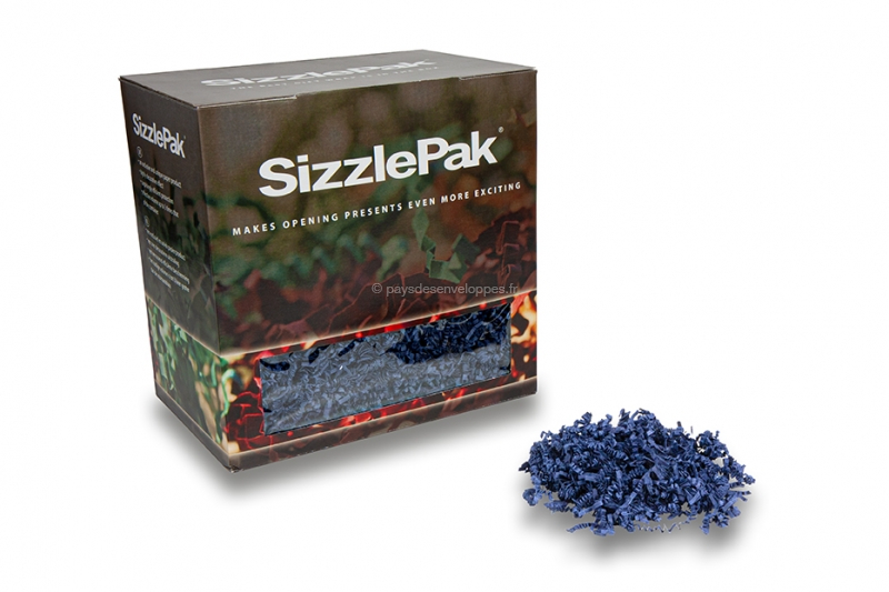 Frisure de Calage SizzlePak - Bleu foncé (1.25 kg), 80 grs. papier
