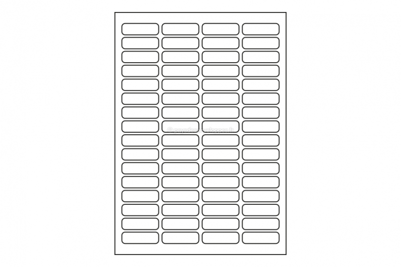 Etiquettes rondes vierges en planche A4 à imprimer