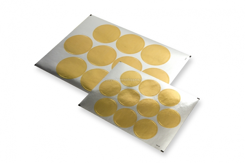 Pastilles adhésives brillantes - or