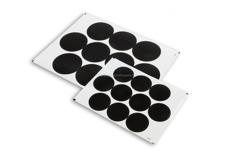 Pastilles adhésives brillantes - noir