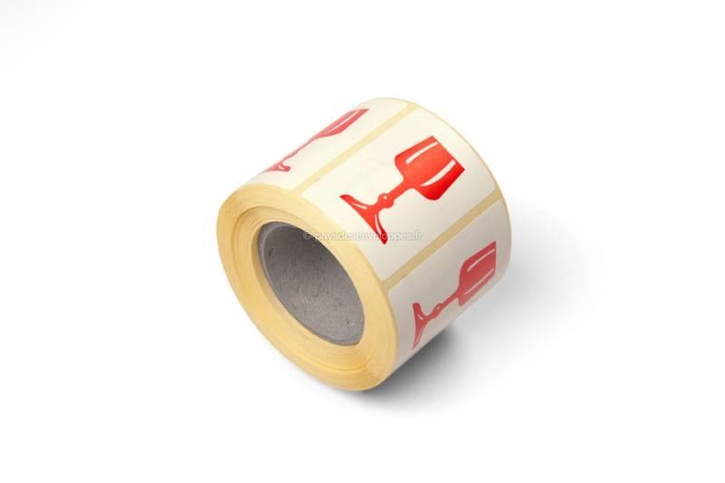 Étiquettes d'expédition - Fragile: verre - 60 x 40 mm