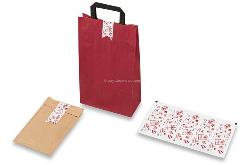 Sceau autocollant long de Noël - Décoration de Noël