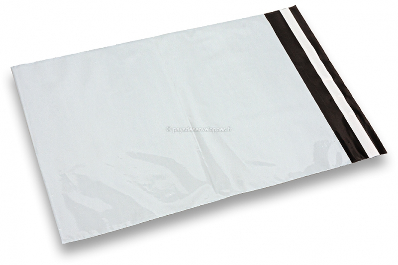 Lot de 100 Enveloppes Plastiques blanches opaques - pochette d