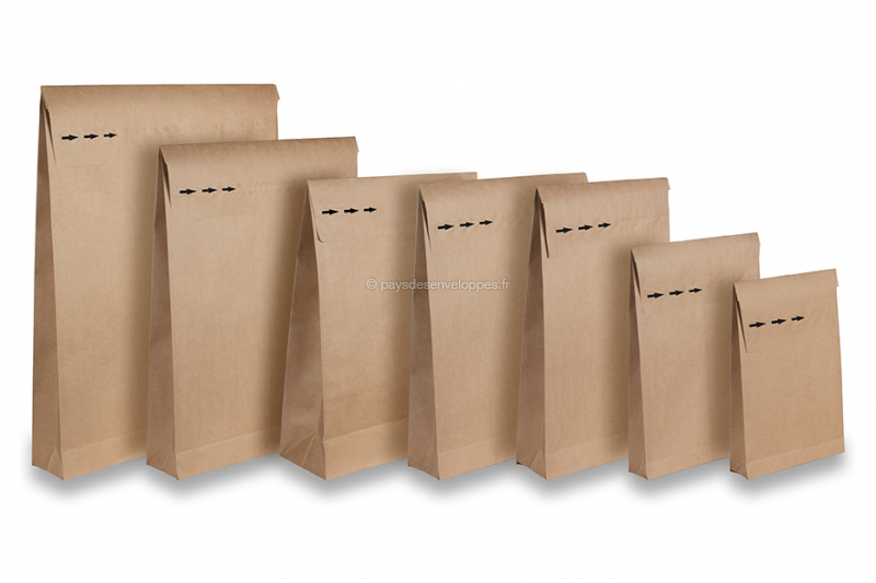 Acheter des sacs d'expédition en papier avec fermeture de retour