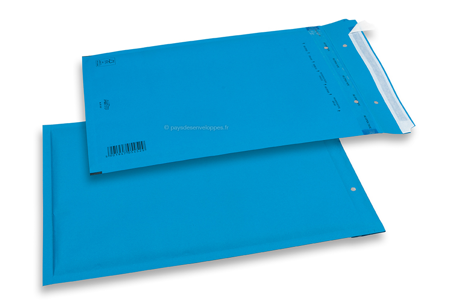 Enveloppes Kraft - Bleu - A4