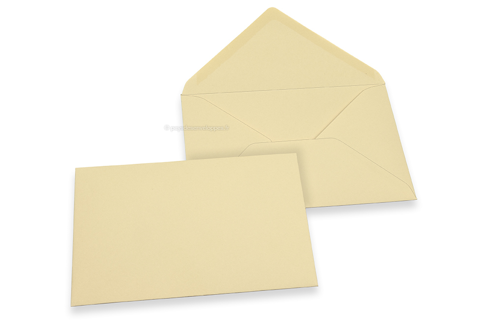 Enveloppes colorées pour cartes de voeux - camel, 114 x 162 mm