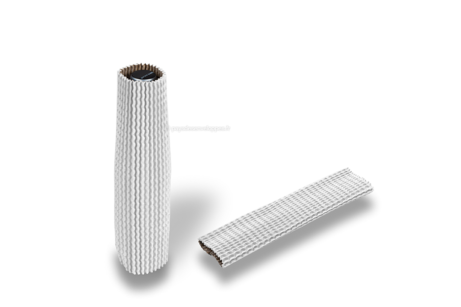  Étuis de protection blanc vif - 23 cm de hauteur : pour un diamètre de 3.5 cm à 5.5 cm