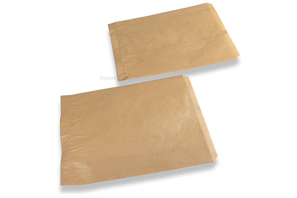 Pochettes cadeaux en papier kraft vergé - 260 x 320 mm
