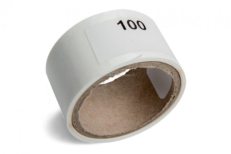 Pastilles adhésives transparentes - per rouleau